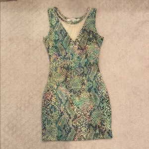Lovers + Friends Snakeskin Dress